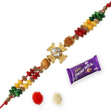 Color Beads Rakhi