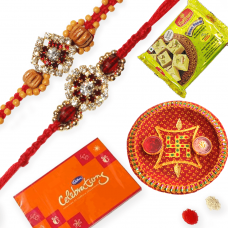 2 Diamond Rakhis for your special brothers